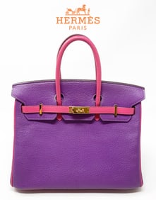 Hermes Birkin 25 Chevre leather, Special horseshoe sign