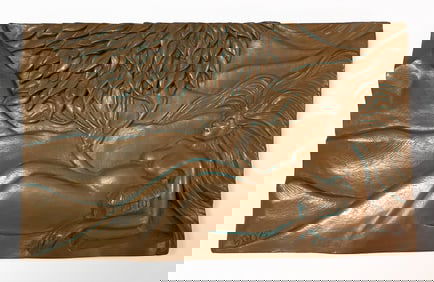 Earth Elements, Ann Zeleny Bronze Plaque, Signed