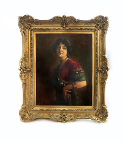 George Edgar Hicks (1824-1914) Framed Oil on Canvas