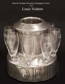 A Moet & Chandon Rotating Champagne Cooler Made For Louis Vuitton