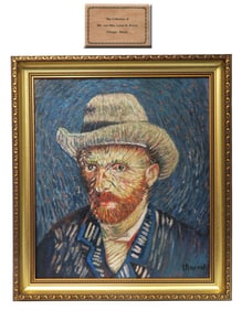 Self-Portrait / Grey Felt Hat, After Vincent Van Gogh