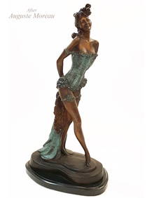 Peacock Dancer, A Post Auguste Moreau Bronze Figurine (1 of 8)