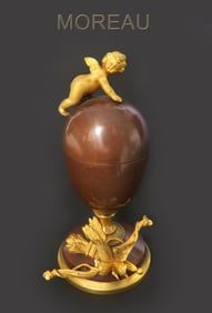 A Louis Auguste Moreau (1855-1919) Bronze Box