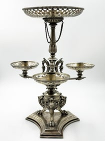 An English Silver Plated Centerpiece/Candelabra