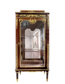 F. Linke Bronze Mounted Kingwood Vitrine Cabinet