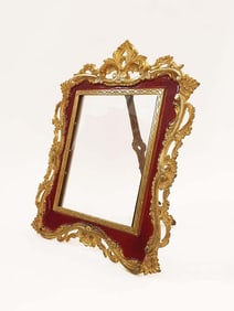 A French Enamel Bronze Frame