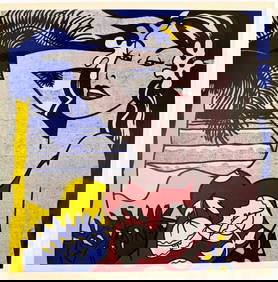 Aloha, A Vintage Roy Lichtenstein Lithography Print, COA (1 of 3)