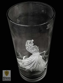 The Beautiful Naked, A Rare Large Tiffin Glass Vase