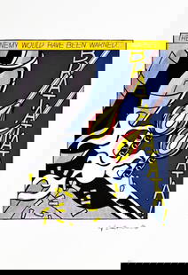 ROY LICHTENSTEIN's As I Opened Fire (Part 1/3), A Limited Edition Lithography Print: As I Opened Fire (Part 1/3), A Roy Lichtenstein Signed Limited Edition Original Lithograph print. numbered #21/150. Dry Stamp of the Publisher STYRIA STUDIO, Stamp Castelli Graphics New York on back.