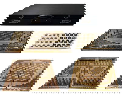 A Persian Khatam Wooden Backgammon W/ Case Bag: A Persian Khatam Wooden Backgammon W/ Case Bag. About Khatam art: A Persian woodworking technique that involves inlaying geometric patterns into wood. The art of creating khatam is called khatam-kari
