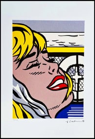 ROY LICHTENSTEIN's Shipboard Girl, A Limited Edition Lithography Print