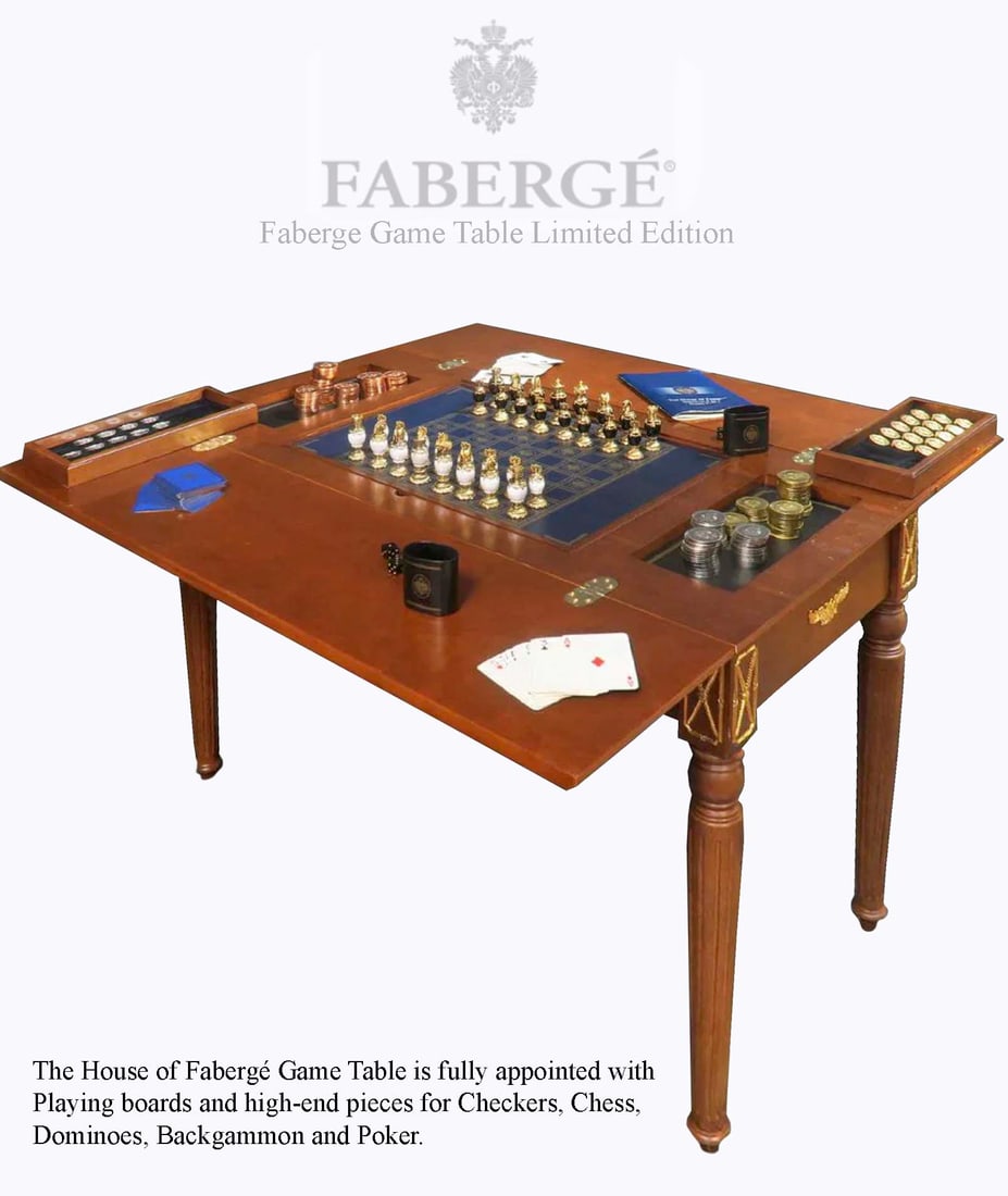 The House of Faberge 5 in 1 Game Table, Limited Edition (1 of 1)