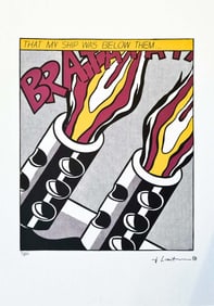 ROY LICHTENSTEIN's As I Opened Fire (Part 2/3), A Limited Edition Lithography Print