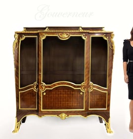 A Gouverneur Bronze Mounted Kingwood Vitrine Cabinet