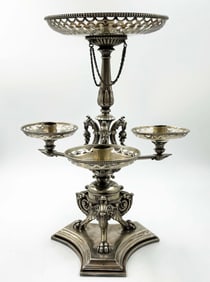 An English Silver Plated Centerpiece/Candelabra