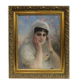 An Orientalist Oil on Canvas By Emile Eisman-Semenowsky