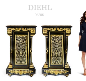 Important Pair of Pedestals by Charles-Guillaume Diehl