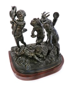SIGNED CLODION, Bronze sculpture