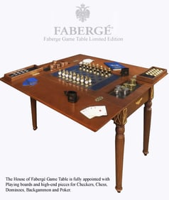 The House of Faberge 5 in 1 Game Table, Limited Edition