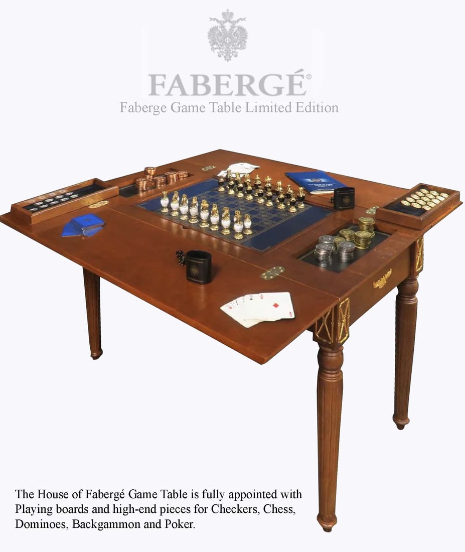 The House of Faberge 5 in 1 Game Table, Limited Edition (1 of 1)