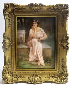 A Monumental Museum Quality Framed Berlin KPM Plaque