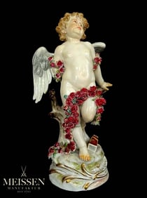 A German Meissen Hand Painted Porcelain Figurine, Hallmarked