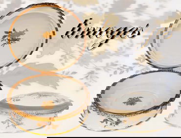 A Large Imperia Limoges Hand Painted Casket Box, Hallmarked