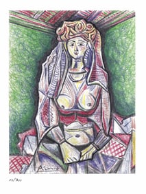 Les femmes d'Alger, A PABLO PICASSO LITHOGRAPH PRINT