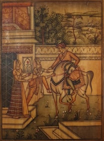 19th C. Indian Hand Painted Miniature