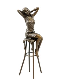 Josephine, A Bronze Figurine By "Pierre Collinet"