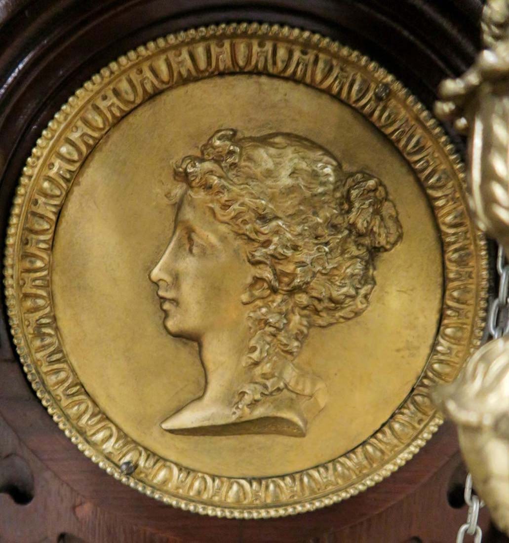 19th C. Monumental Figural Longcase Regulator Clock - 8