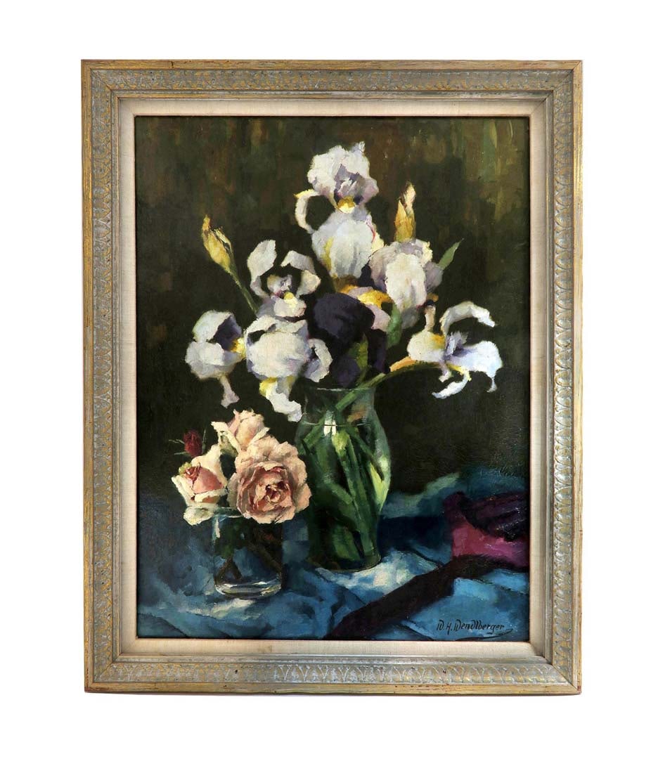 Wenzel Wendlberger (1882-1945), Still Life, O/C: Wenzel Wendlberger (1882-1945), Still Life, Oil on Canvas, Circa 1930. 25" x 14.5"