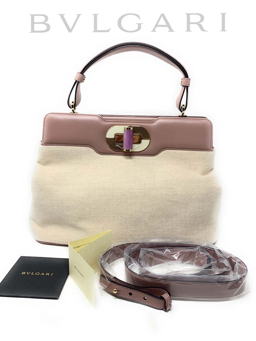 BVLGARI SATCHEL HANDBAG: BVLGARI SATCHEL HANDBAG