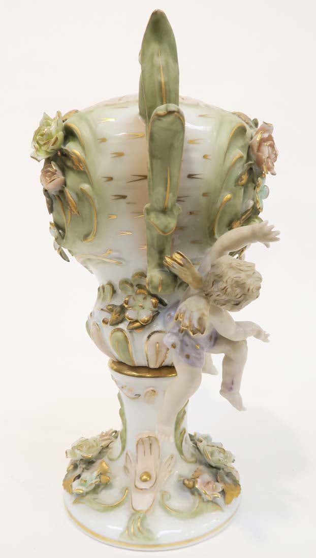A Continental Figural Hand Painted Vase - 2