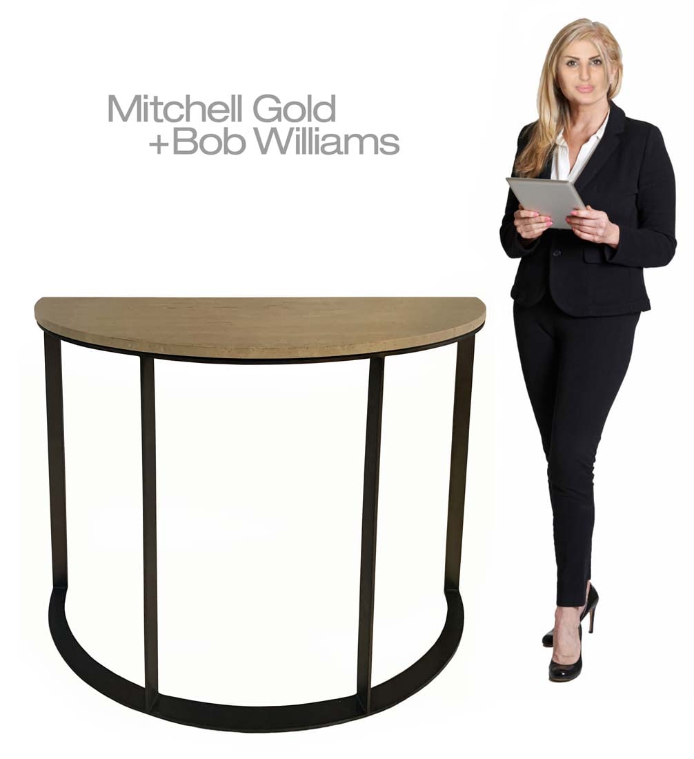 A Mitchell Gold + Bob Williams Modern Console: A Mitchell Gold + Bob Williams Modern Console. Made in USA (California), 2014.