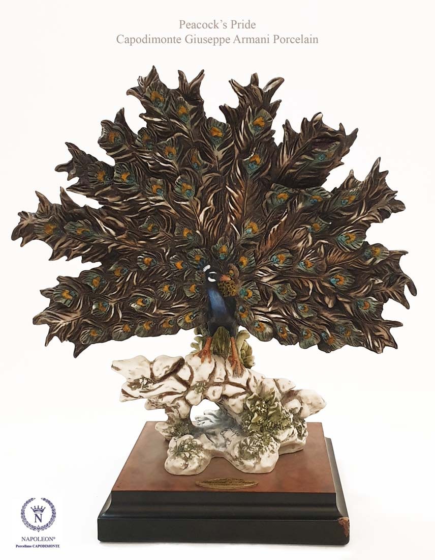 Peacock's Pride, A Capodimonte Giuseppe Armani Statue (1 of 12)