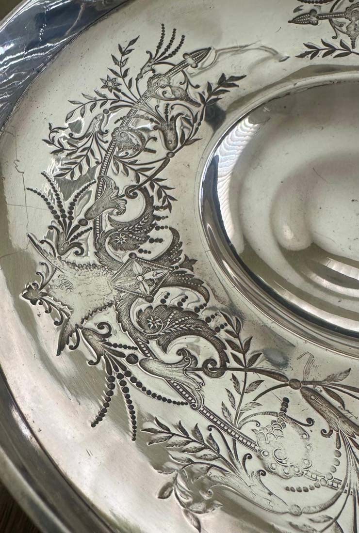 A Continental Silver-Plated Handled Basket/Centerpiece - 3