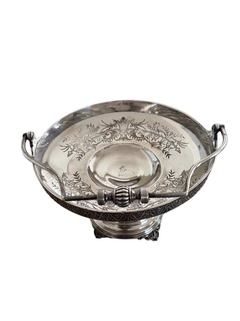 A Continental Silver-Plated Handled Basket/Centerpiece - 5