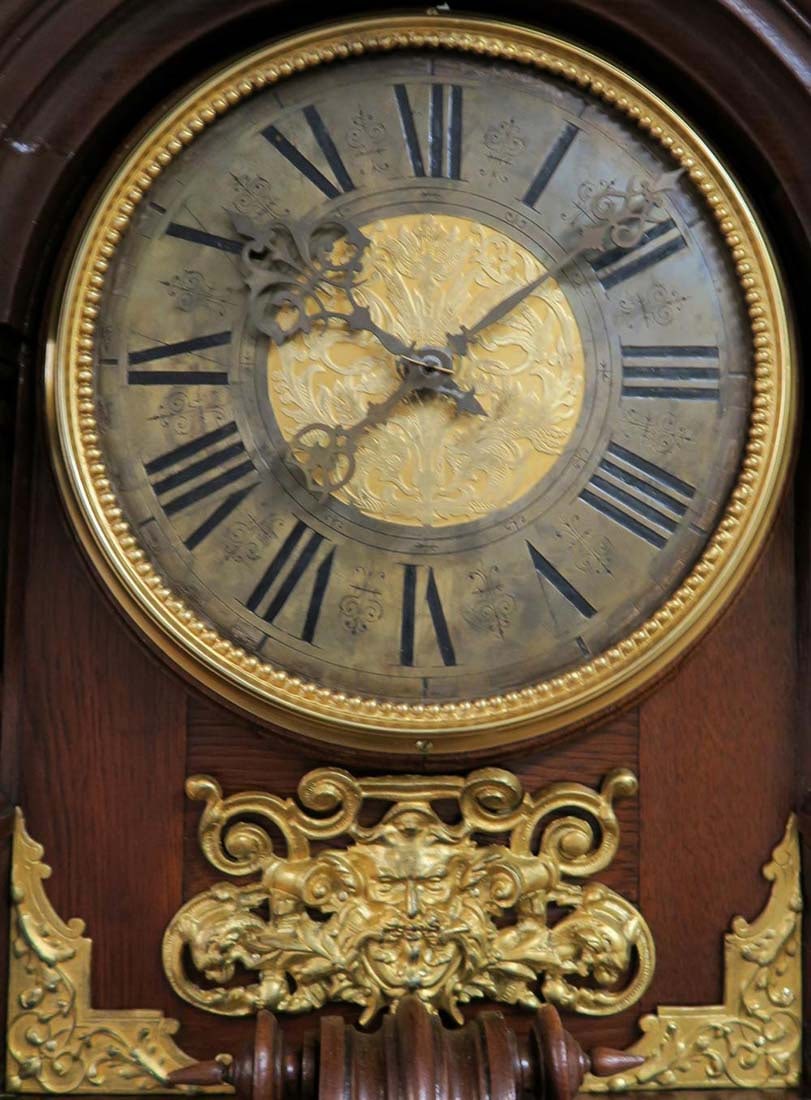 19th C. Monumental Figural Longcase Regulator Clock - 3