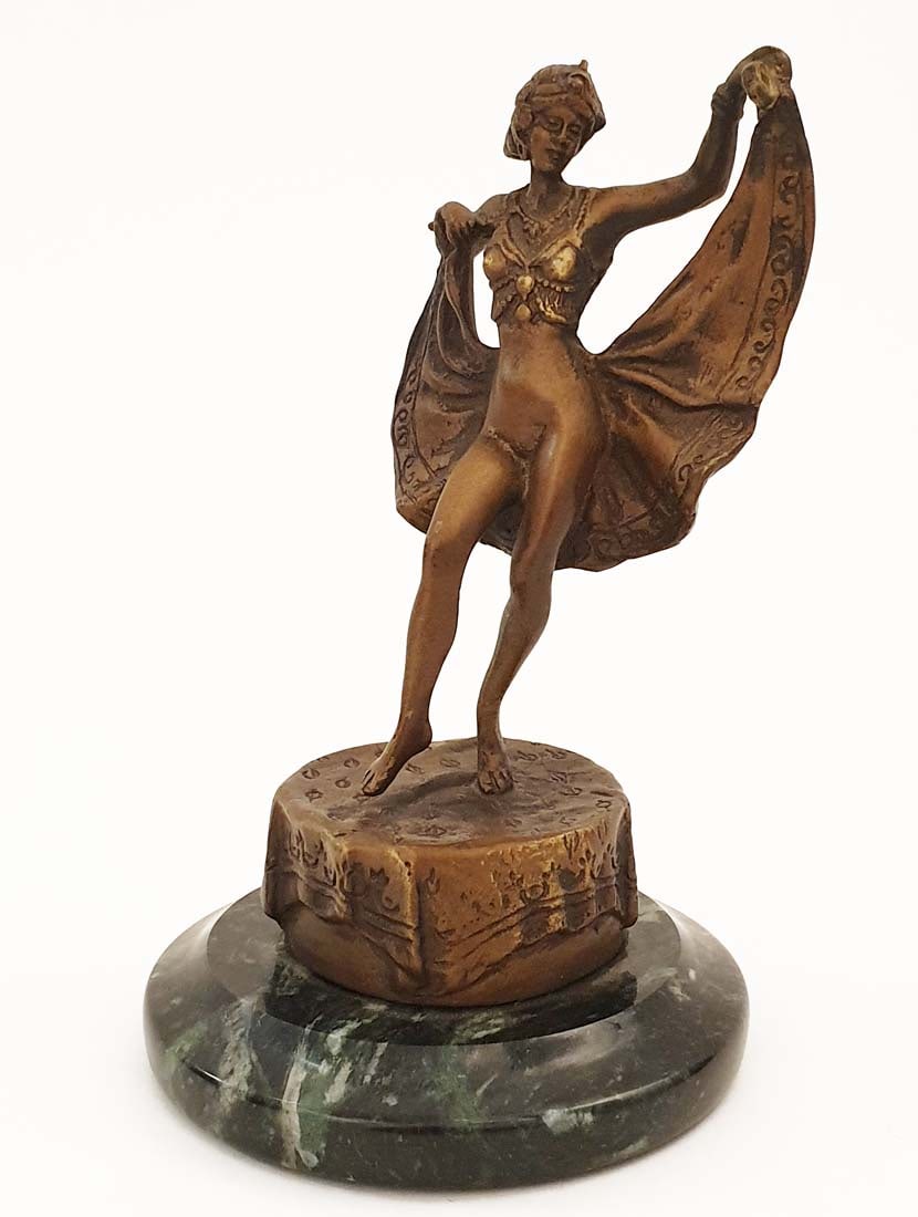 Orientalist Dancer, After Bergman Bronze Figurine - 4