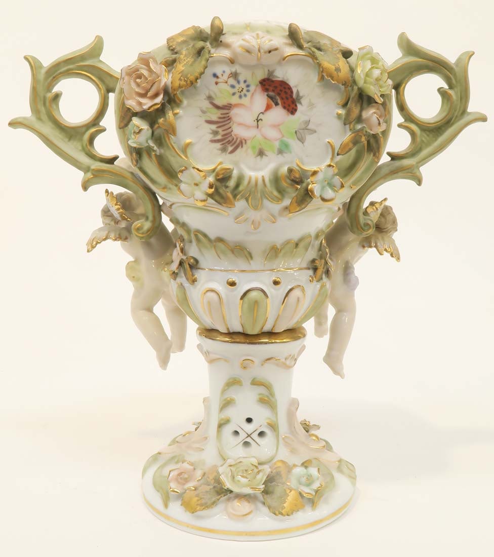 A Continental Figural Hand Painted Vase - 3