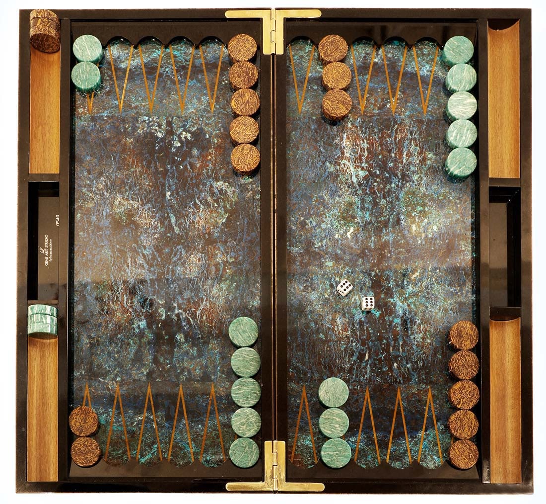 A Gems Art Studio Multi Gems Backgammon - 3