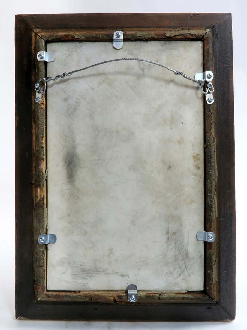 A Large Framed Berlin KPM Plaque signed Wagner - 3