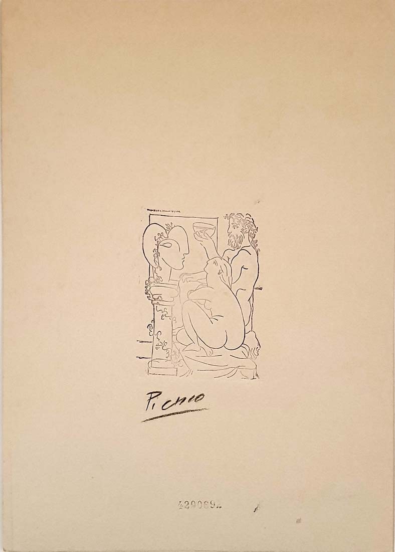 Escultor con cuenco ... In Manner of PICASSO ETCHING Print: Escultor con cuenco y modelo, In Manner of PABLO PICASSO ETCHING PRINT (engraving on old thick cardboard), 1933. Certified and Stamped by "Musee de Orsay" in Paris & "Christie's", Musee de Orsay