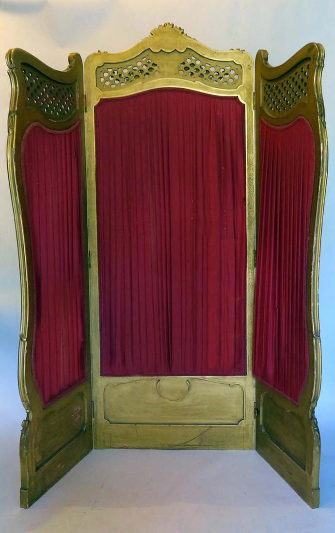 French 19th C. Louis XV 3 Panel Screen - 6
