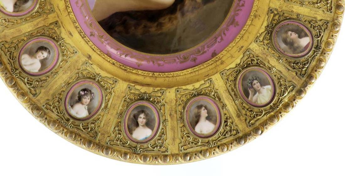 Large Royal Vienna Center Table W/Porcelain Plaques - 5