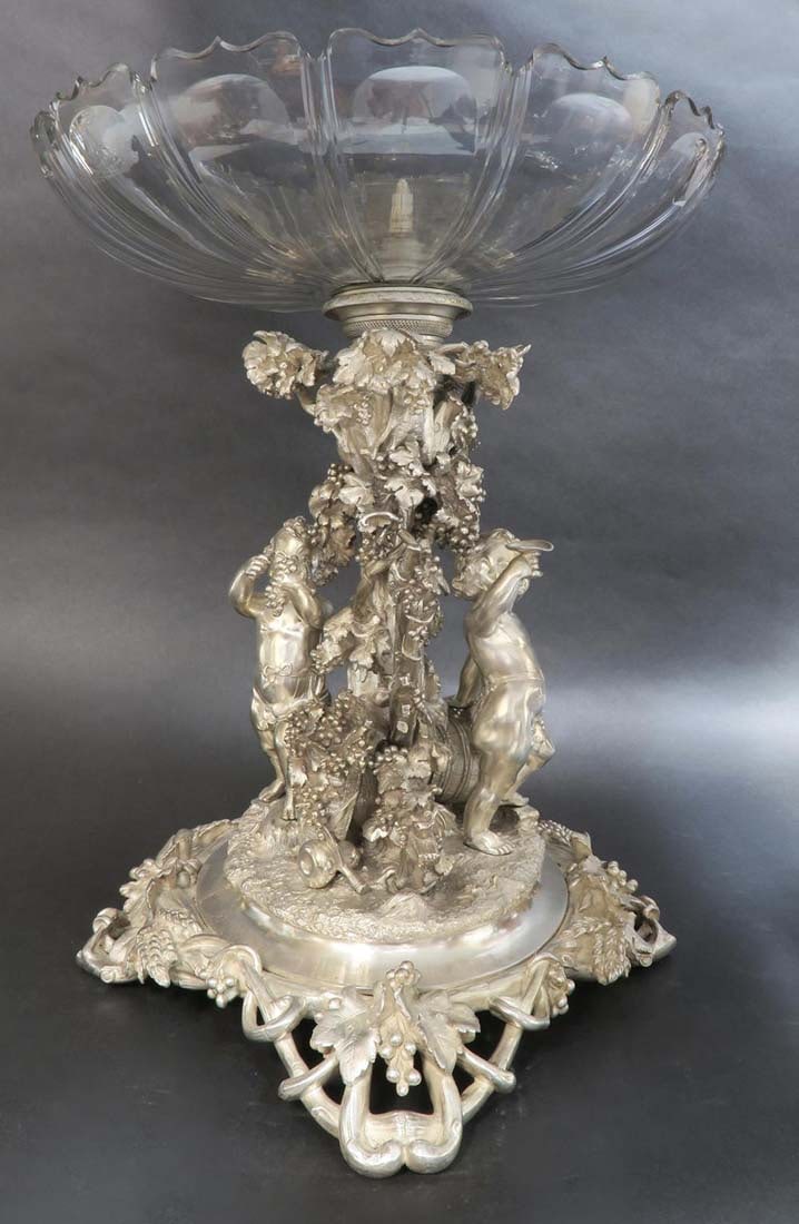 19th C. Large French Christofle Garniture Set - 10