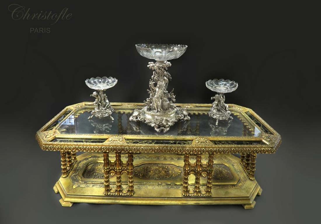 19th C. Large French Christofle Garniture Set - 2