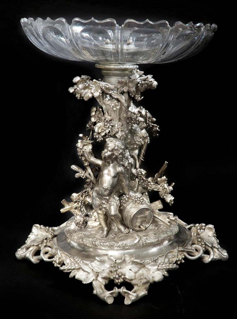 19th C. Large French Christofle Garniture Set - 6