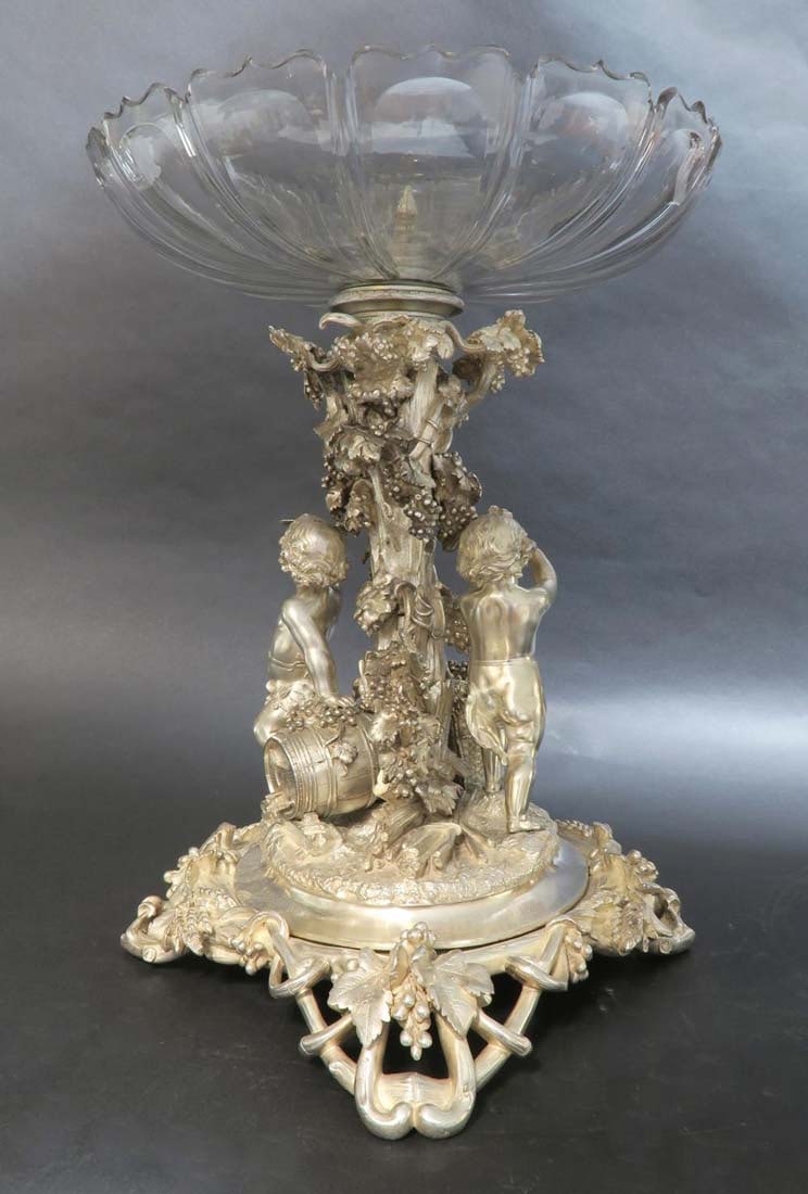 19th C. Large French Christofle Garniture Set - 8